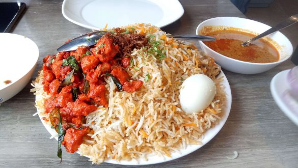 Shahran Restaurant Chicken 65 Dum Biryani