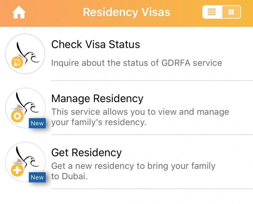 DubaiNow App Visa Status
